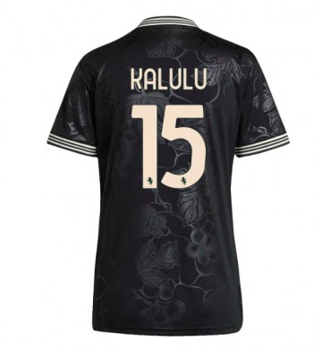 Juventus Pierre Kalulu #15 Tredje trøje Dame 2025-26 Kort ærmer